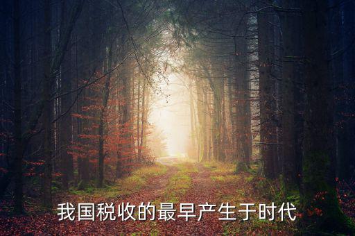 中國稅收的最早形式是什么，我國稅收最早產(chǎn)于哪個時代