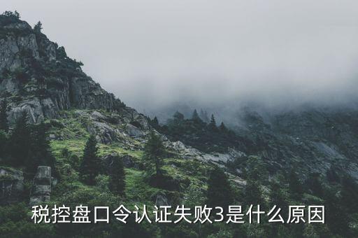 稅控盤口令認(rèn)證失敗3是什么原因