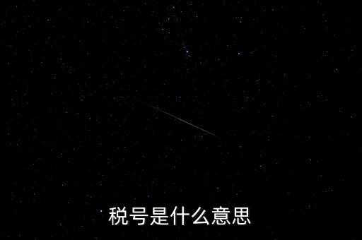 稅號是什么意思