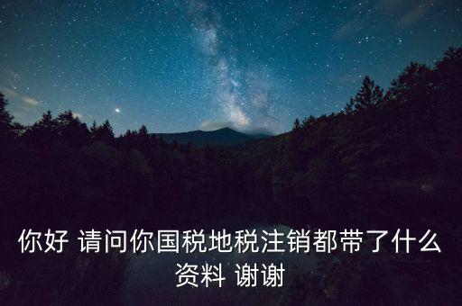 注銷稅盤都帶什么資料，稅務(wù)注銷都需要什么資料啊