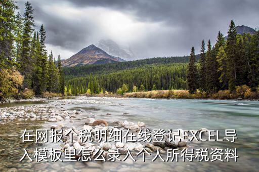 北京個稅明細申報如何導入，在網(wǎng)報個稅明細在線登記EXCEL導入模板里怎么錄入個人所得稅資料