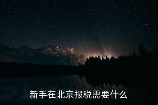 北京企業(yè)如何報(bào)稅，請(qǐng)問(wèn)北京新成立公司報(bào)稅流程