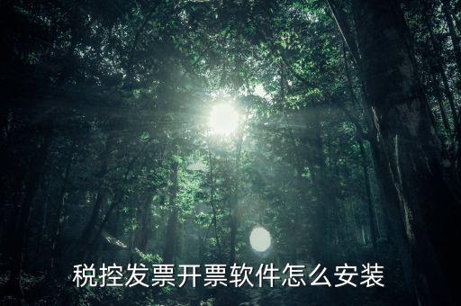 稅控發(fā)票開(kāi)票軟件怎么安裝