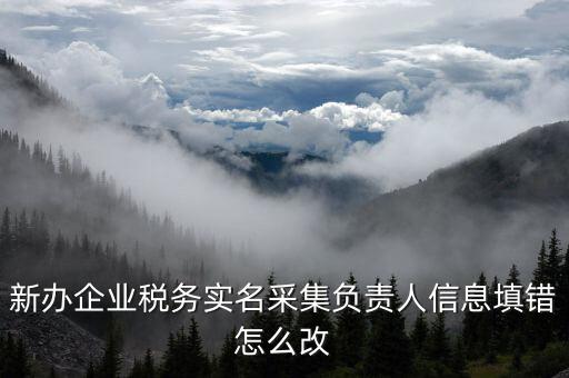 新辦企業(yè)稅務(wù)實(shí)名采集負(fù)責(zé)人信息填錯怎么改