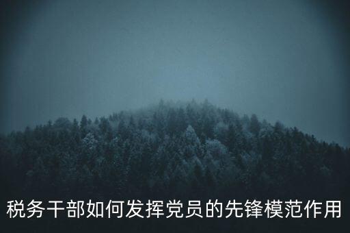 稅收征管改革黨員如何發(fā)揮作用，稅務(wù)干部如何發(fā)揮黨員的先鋒模范作用