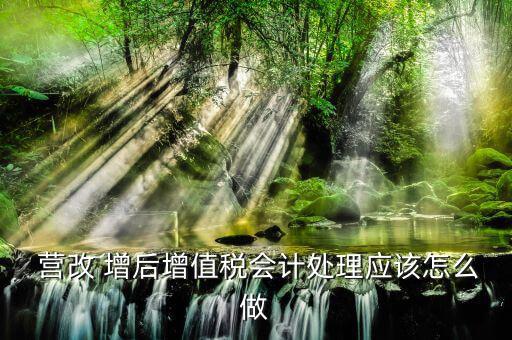  營(yíng)改 增后增值稅會(huì)計(jì)處理應(yīng)該怎么做