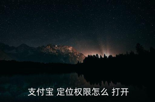  支付寶 定位權限怎么 打開