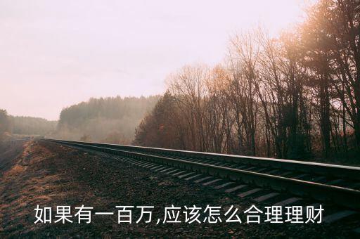 如果有一百萬,應(yīng)該怎么合理理財(cái)