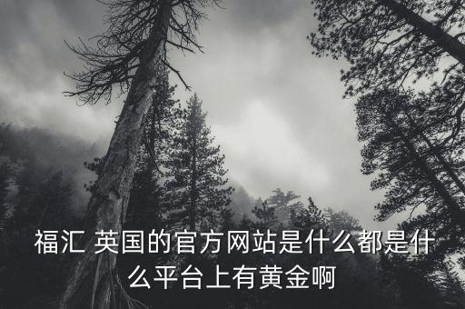  福匯 英國(guó)的官方網(wǎng)站是什么都是什么平臺(tái)上有黃金啊