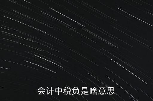 稅負(fù)是什么意思，會(huì)計(jì)中稅負(fù)是啥意思