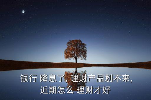 銀行降息后怎么理財(cái),理財(cái)有風(fēng)險(xiǎn)但是投資有收益