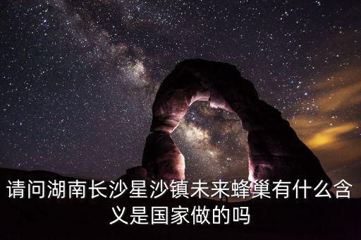 蜂巢城市什么意思，請(qǐng)問湖南長沙星沙鎮(zhèn)未來蜂巢有什么含義是國家做的嗎