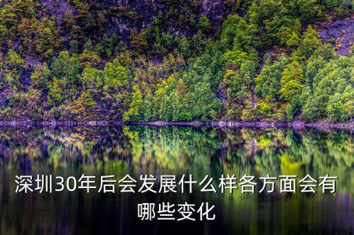 深圳30年后會發(fā)展什么樣各方面會有哪些變化