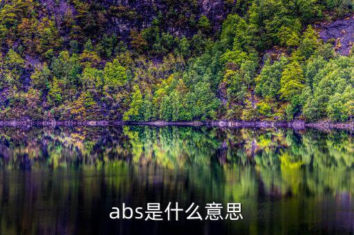 abs發(fā)行是什么意思，abs是什么意思