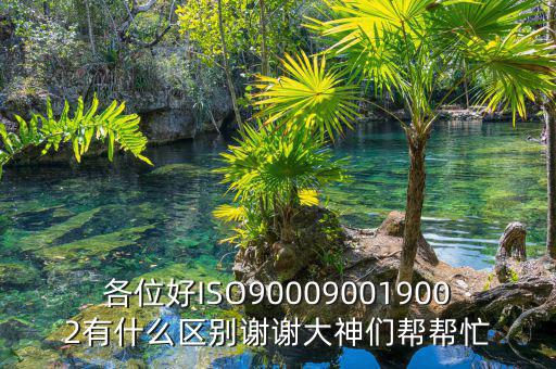 各位好ISO900090019002有什么區(qū)別謝謝大神們幫幫忙