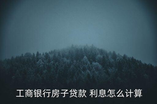 工商銀行按揭十年怎么算利息公式