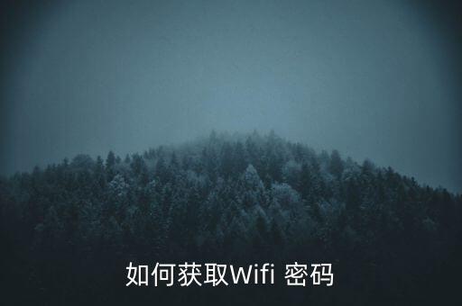 如何獲取Wifi 密碼