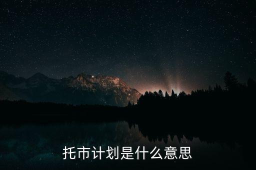 托市糧什么意思，托市計劃是什么意思