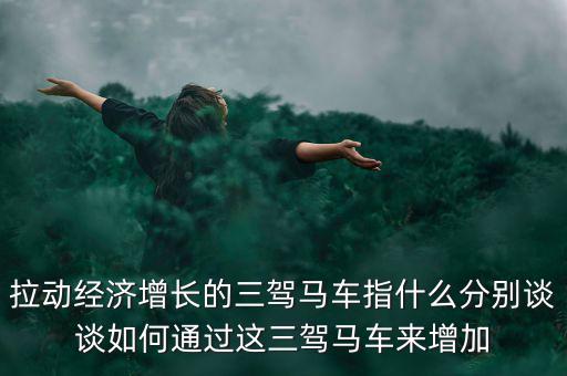 拉動(dòng)經(jīng)濟(jì)增長(zhǎng)的三駕馬車指什么分別談?wù)勅绾瓮ㄟ^(guò)這三駕馬車來(lái)增加