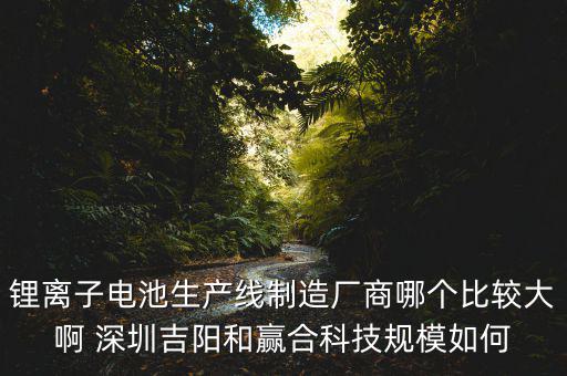 鋰離子電池生產線制造廠商哪個比較大啊 深圳吉陽和贏合科技規(guī)模如何