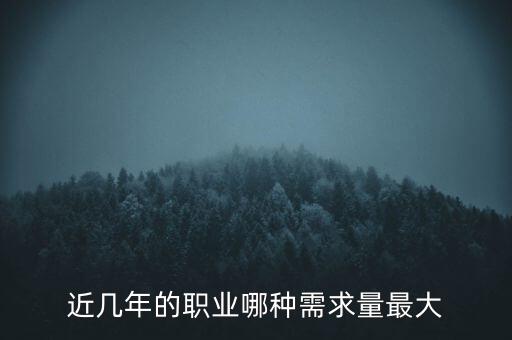 2016什么需求最大，目前什么職業(yè)需求量最大