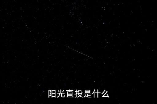 什么是陽光直投，陽光直投是什么