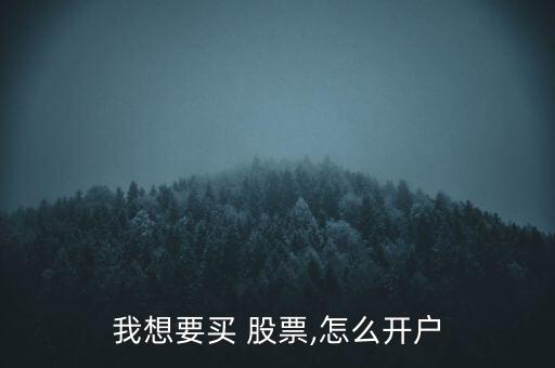 我想要買(mǎi) 股票,怎么開(kāi)戶