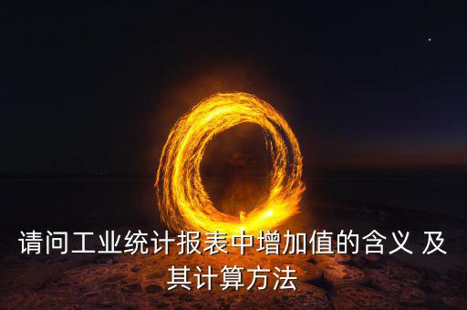 請問工業(yè)統(tǒng)計(jì)報(bào)表中增加值的含義 及其計(jì)算方法