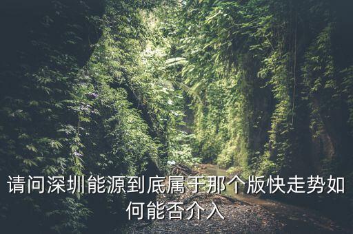 請(qǐng)問(wèn)深圳能源到底屬于那個(gè)版快走勢(shì)如何能否介入