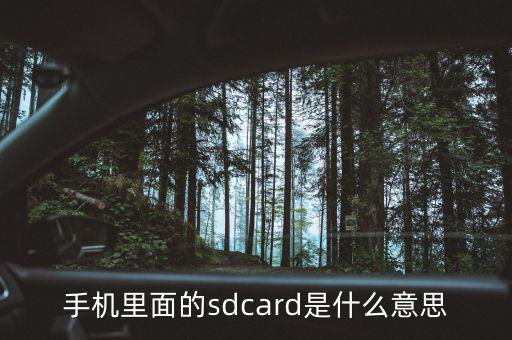 手機里面的sdcard是什么意思