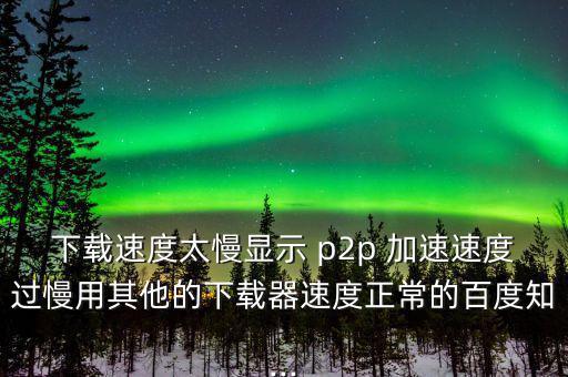 p2p怎么加速,學(xué)?；蛲瑢W(xué)用p2p終結(jié)者來網(wǎng)速應(yīng)該是這樣的