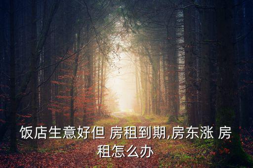 怎么樣應(yīng)付商鋪長房租,年租合同即將簽訂租客可與房東協(xié)商續(xù)租