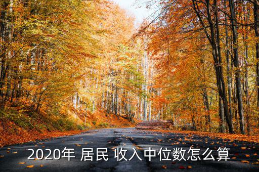 2020年 居民 收入中位數怎么算