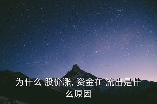 為什么 股價(jià)漲, 資金在 流出是什么原因