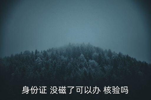 沒磁核驗不了怎么辦,身份證沒有磁性怎么辦?辦理流程逐步展開