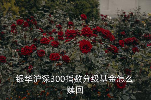  銀華滬深300指數(shù)分級(jí)基金怎么 贖回