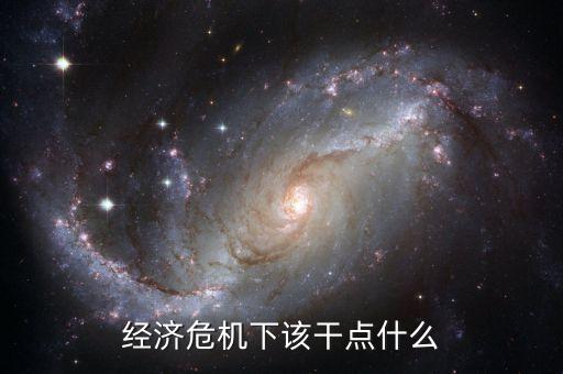 經(jīng)濟危機下該干點什么