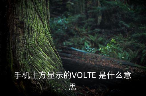 手機volte是什么意思，手機上方顯示的VOLTE 是什么意思