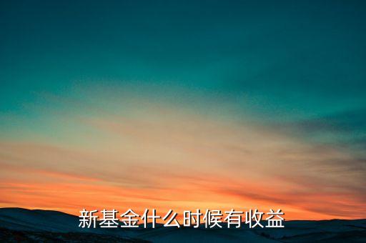 新基金什么時(shí)候有收益，新基金什么時(shí)候有收益