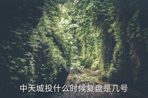 中天城投什么時候復(fù)盤是幾號