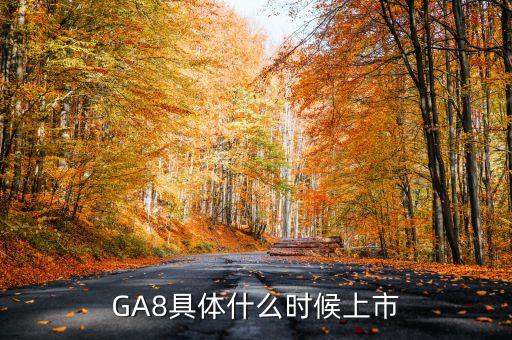 GA8具體什么時候上市