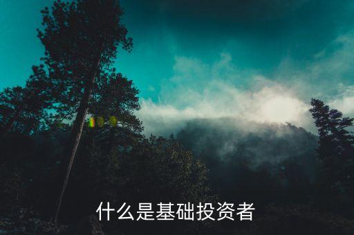 什么是基礎(chǔ)投資者