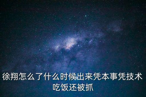 徐翔怎么了什么時(shí)候出來憑本事憑技術(shù)吃飯還被抓