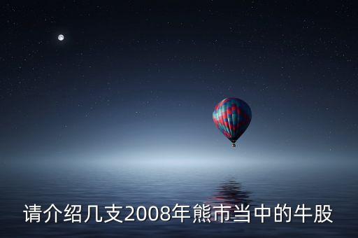 請(qǐng)介紹幾支2008年熊市當(dāng)中的牛股