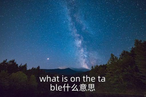 什么是中美bit談判，what is on the table什么意思