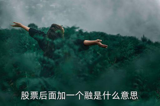 什么是一融雙新，股票后面加一個(gè)融是什么意思