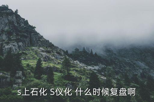 s上石化 S儀化 什么時候復(fù)盤啊