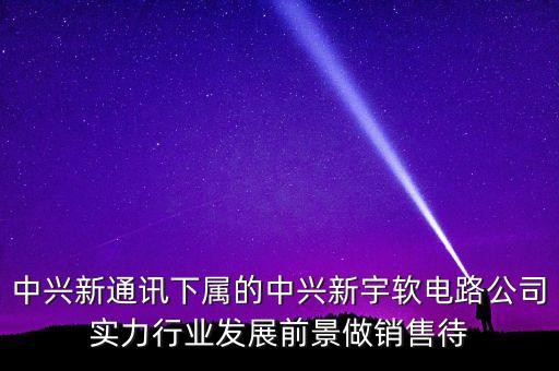 中興新通訊下屬的中興新宇軟電路公司實力行業(yè)發(fā)展前景做銷售待