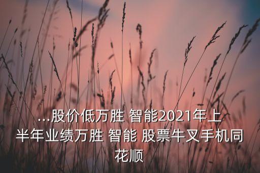 ...股價低萬勝 智能2021年上半年業(yè)績?nèi)f勝 智能 股票牛叉手機同花順