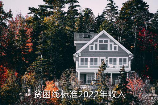  貧困線標(biāo)準(zhǔn)2022年收入